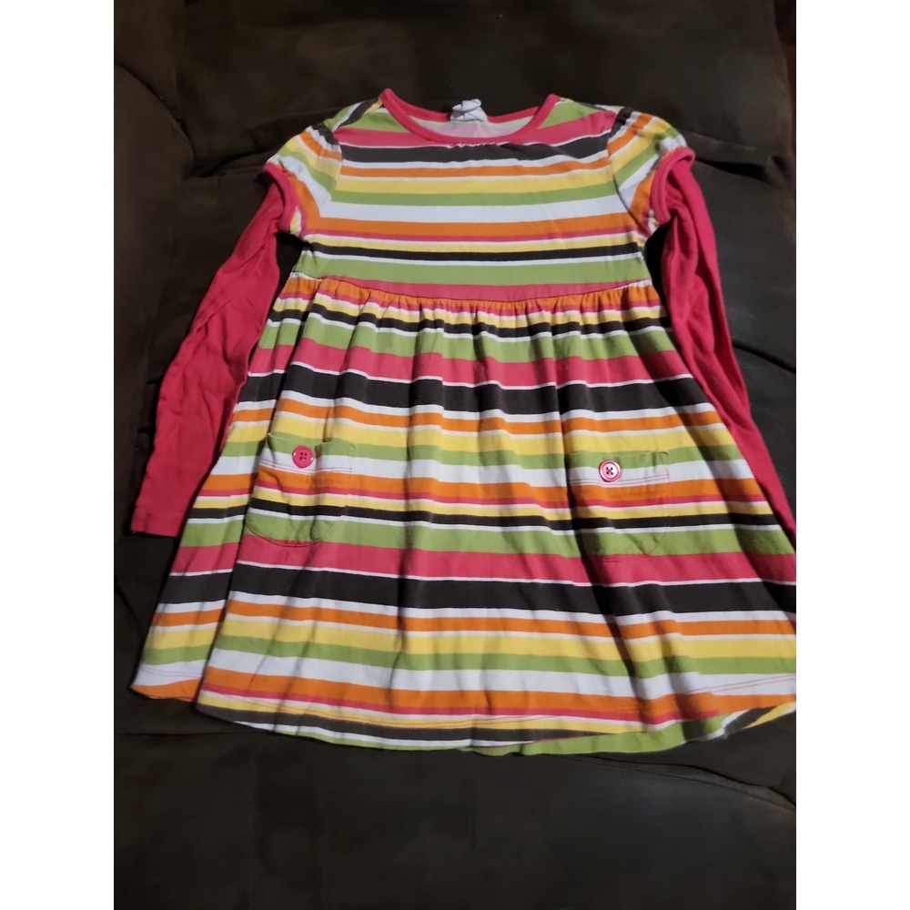Crazy 8 hello fall striped dress size‎ small 5 6